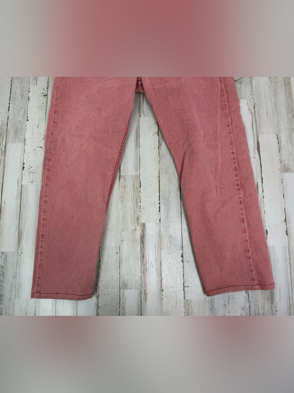 Levis 502 Pants Jeans Men 36x26 Denim Stretch Pink Straight - Picture 4 of 11
